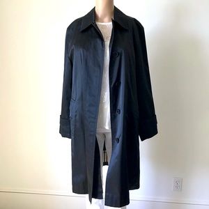 Burberry Lined Satin A Line Trench Coat